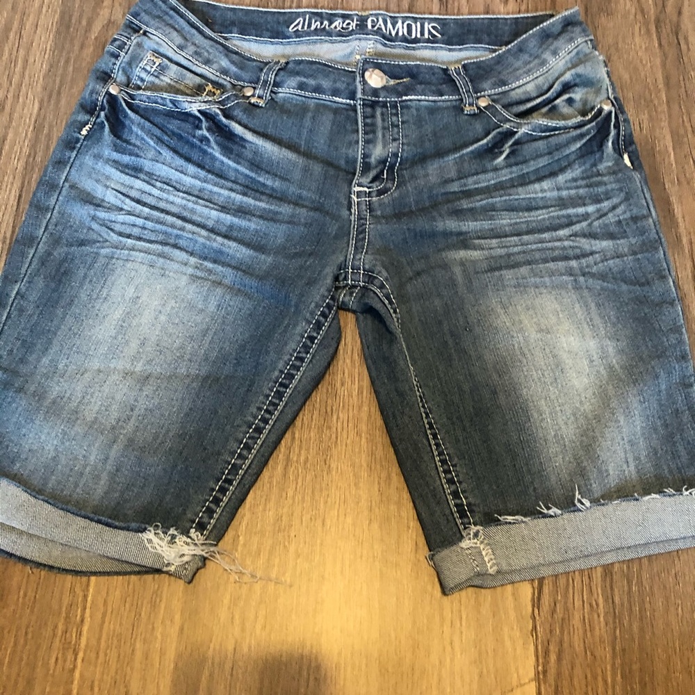 Denim Jean Shorts size 11 Knee length